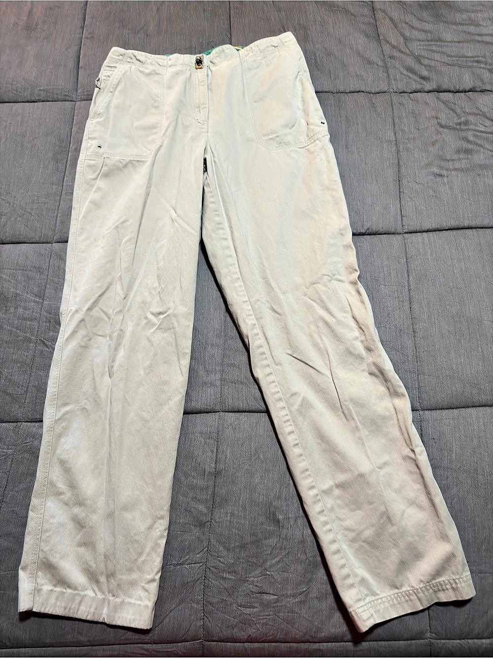 Lauren Ralph Lauren Vintage and Unique Khaki Straight Leg Pants Size 10 High Ris